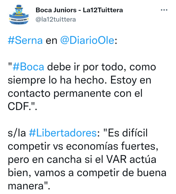 Vamos A Competir El Mensaje Del Chicho Serna Para Los Hinchas De Boca