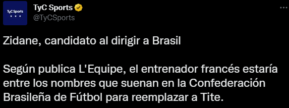 Zinedine Zidane podría dirigir a la selección de Brasil El Intransigente