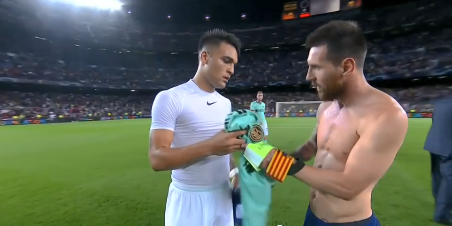 Messi y Lautaro