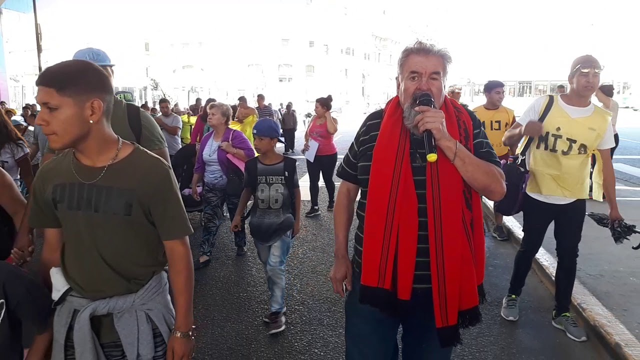 Castells en la marcha al Ministerio de Agricultura