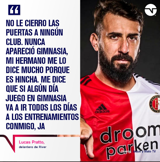 Se va a Gimnasia? Un jugador de River le abrió las puertas al club de La  Plata RIVER PLATE El Intransigente
