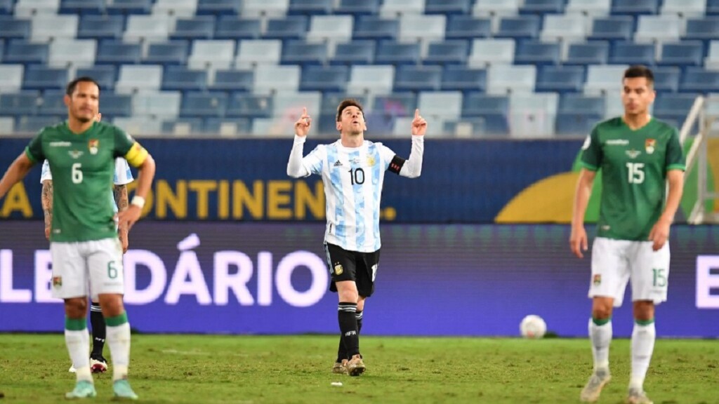 A cuartos de la Copa América como punteros: con dos goles de Lionel Messi, la Argentina golea por 3-0 a Bolivia - Vimarsana News