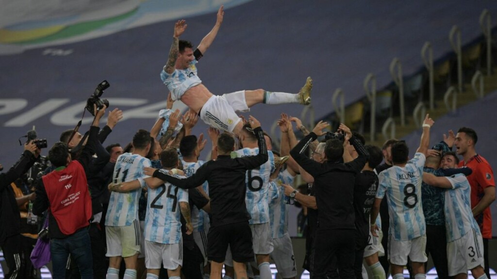 ¡Argentina campeón! Los festejos en el vestuario con Lionel Messi y Ángel Di María a la cabeza - Vimarsana News