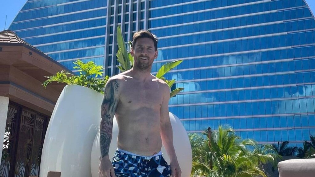 ¡Qué foto! La curiosa imagen de Messi en sus vacaciones que se hizo viral en las redes - Vimarsana News