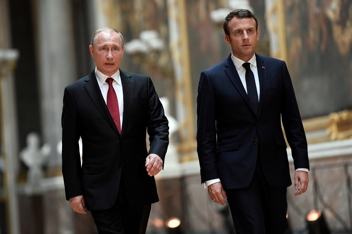 Emmanuel Macron - Vladimir Putin