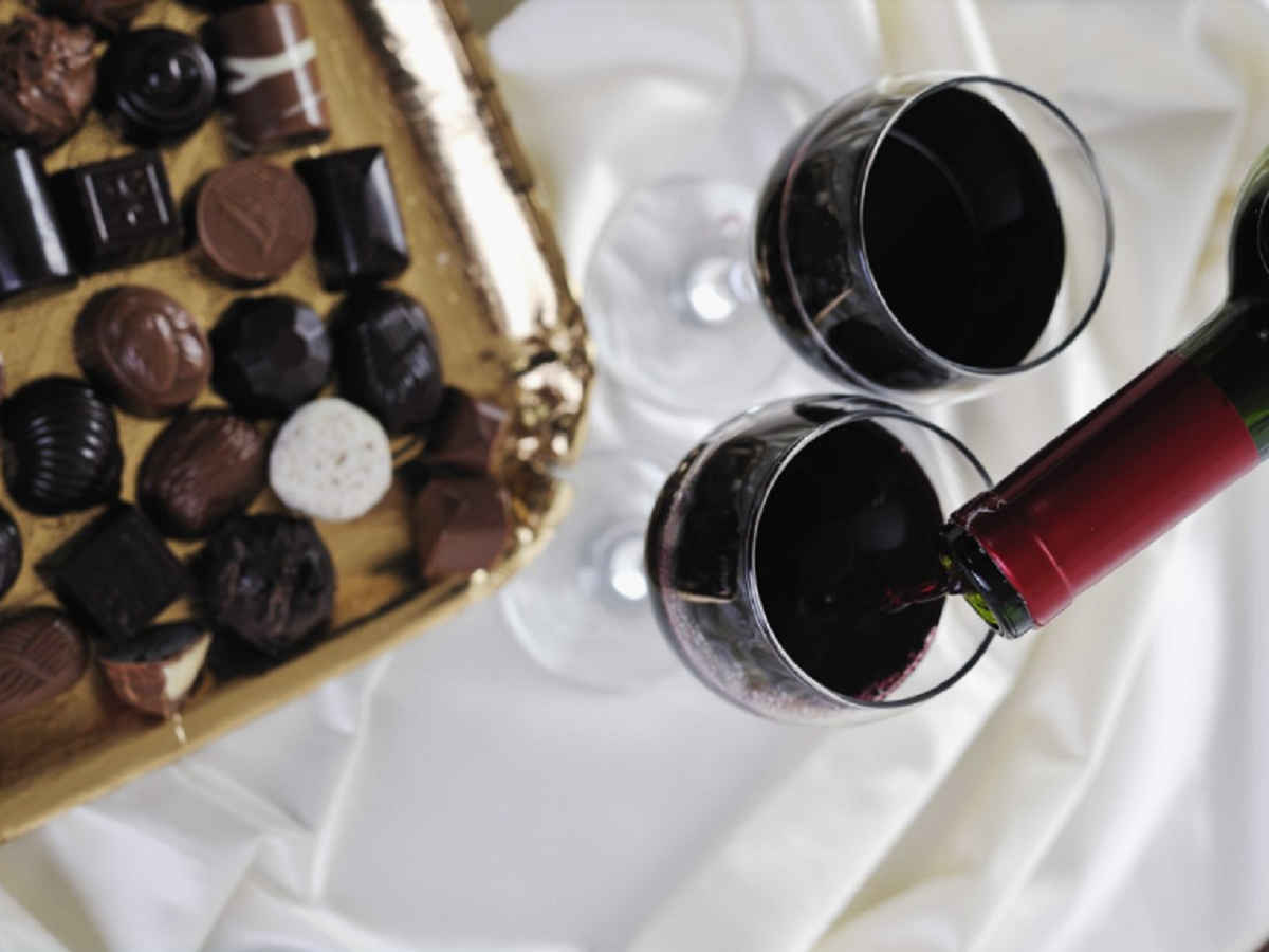 Vinos y chocolates