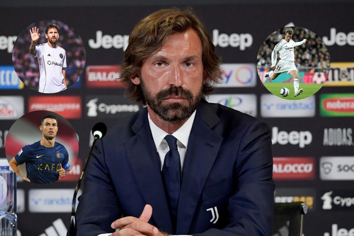 Pirlo sobre messi, cristiano ronaldo y beckham