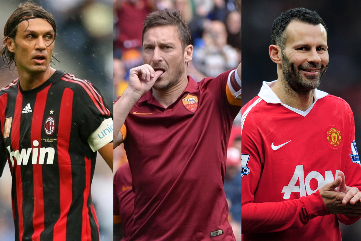 Cuando el corazón no se negocia: Maldini, Totti y Giggs