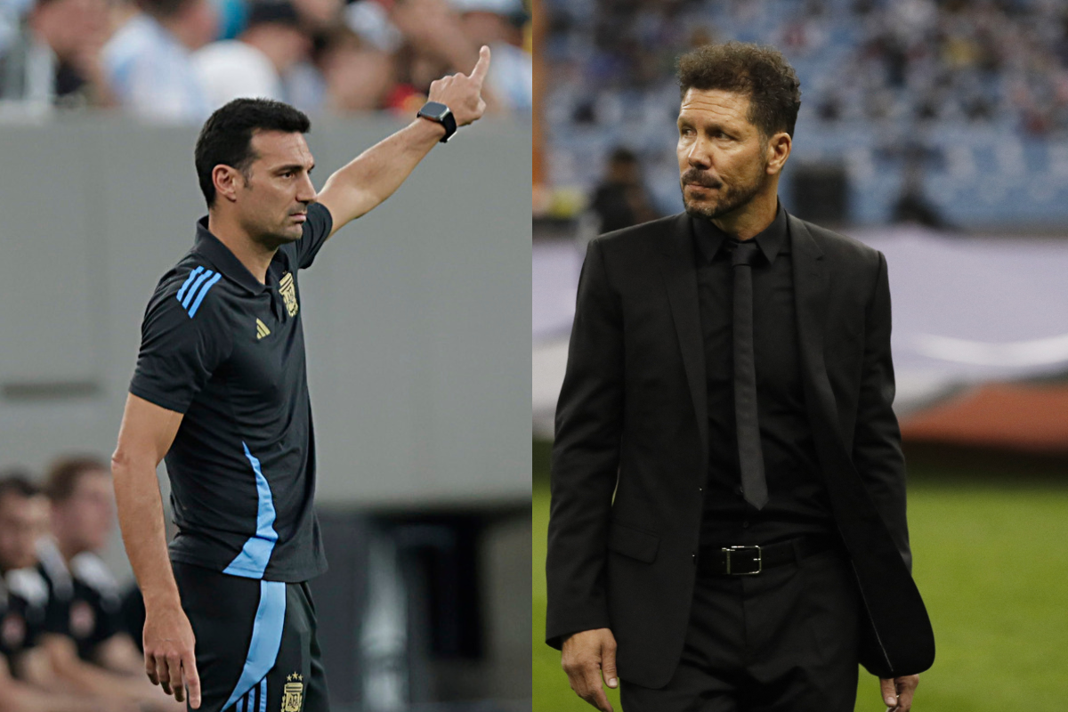 Scaloni y Simeone