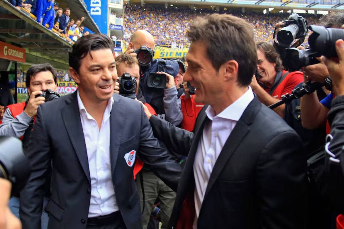 Gallardo y Guillermo Barros Schelotto