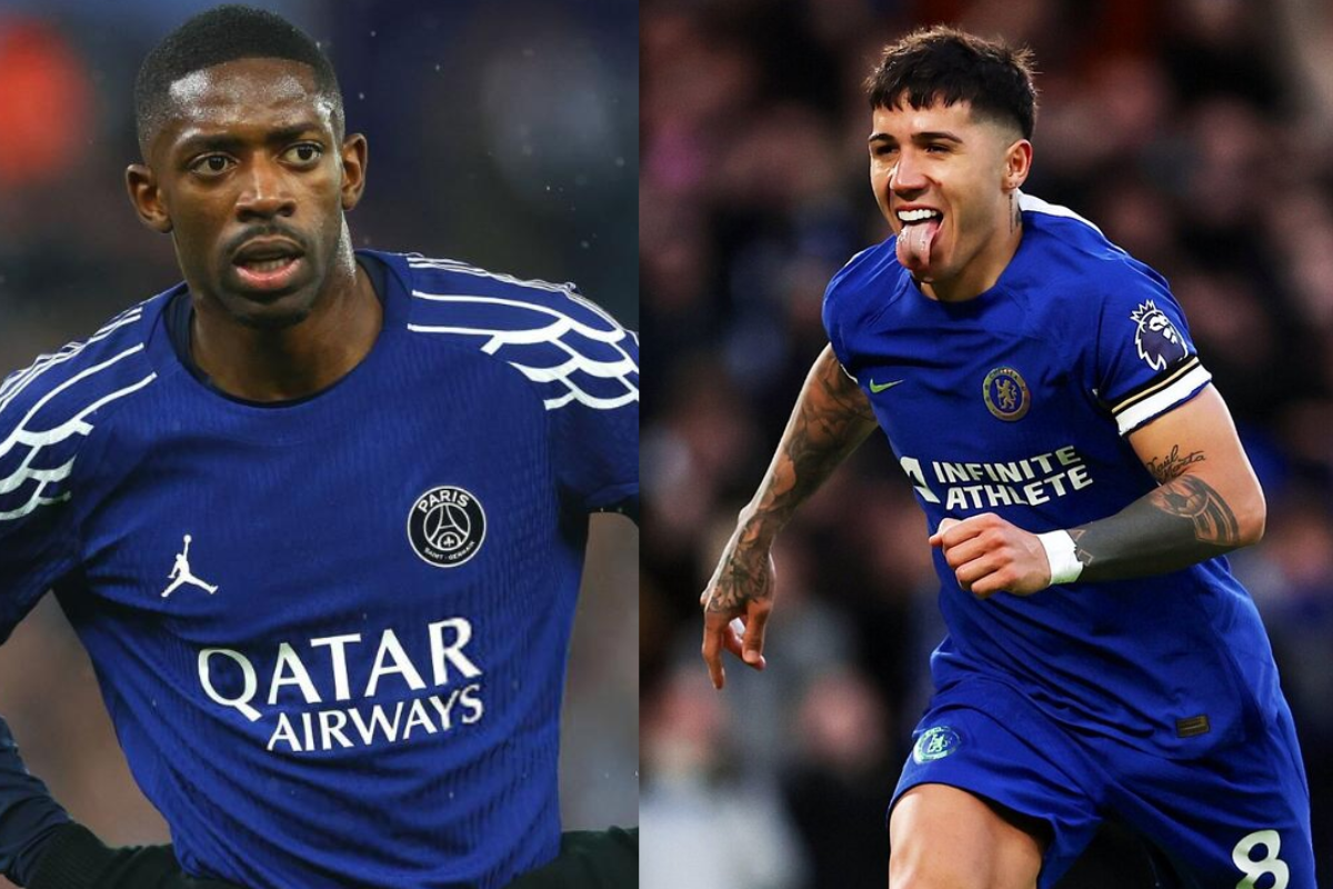 Dembelé y Enzo Fernández