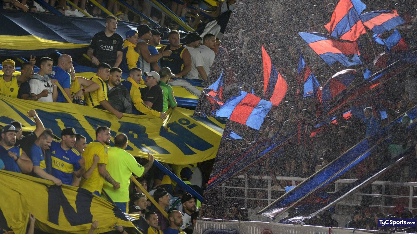 Hinchadas de Boca y de San Lorenzo