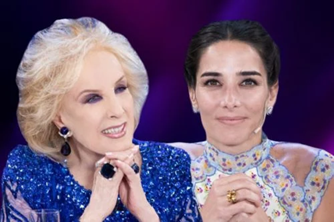 Juana Viale junto a Mariano Martínez y Rocío Marengo durante la grabación de su programa en Canal Trece, con invitados que combinan música, humor y teatro.