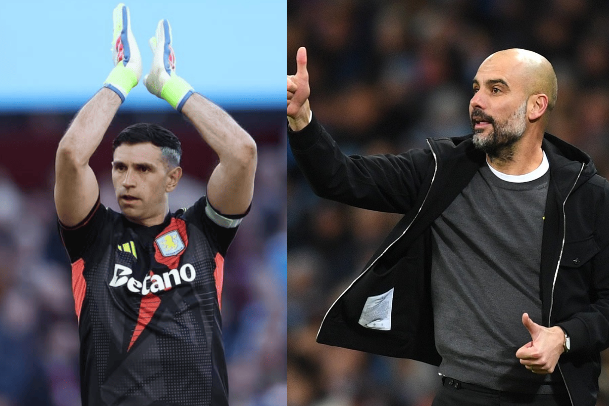 Dibu Martínez y Guardiola