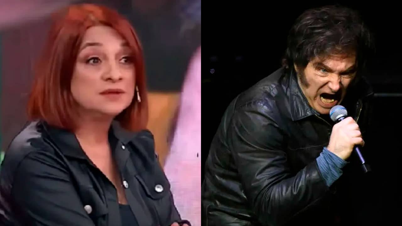 Marcela Feudale y Javier Milei