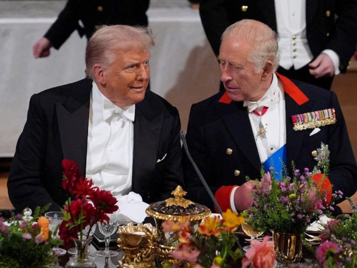Trump y Carlos III