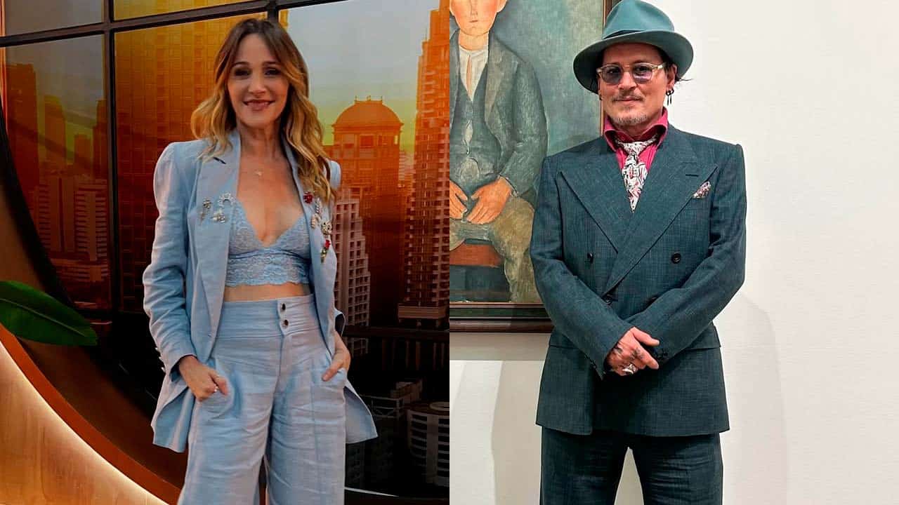 Vero Lozano y Johnny Depp