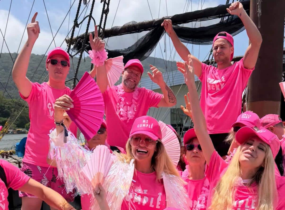 Vicky Xipolitakis celebró su cumpleaños en Brasil.