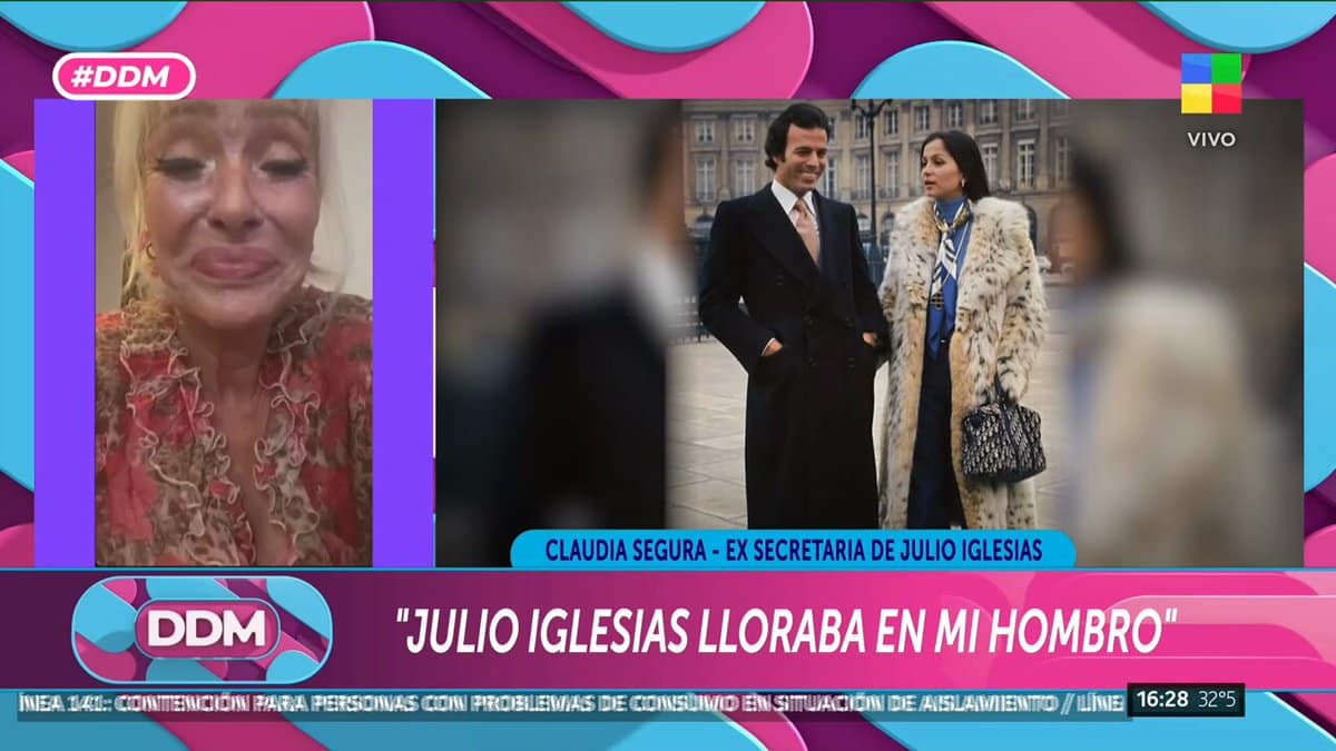 Claudia Segura y Julio Iglesias