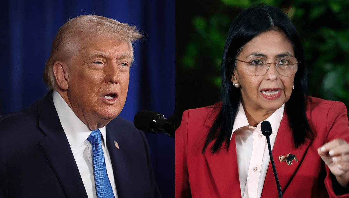 Donald Trump Delcy Rodríguez