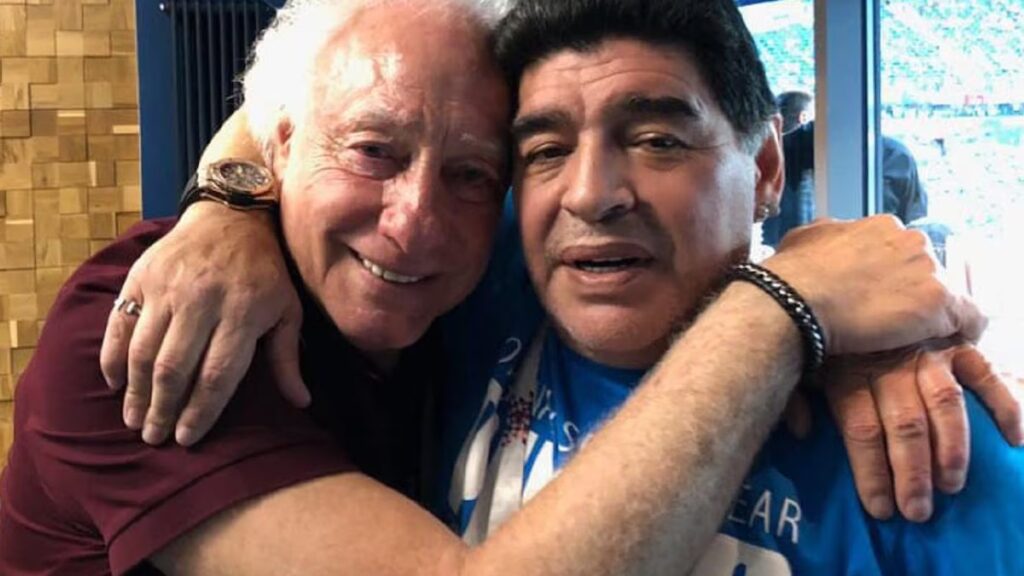 Diego Maradona y Guillermo Coppola