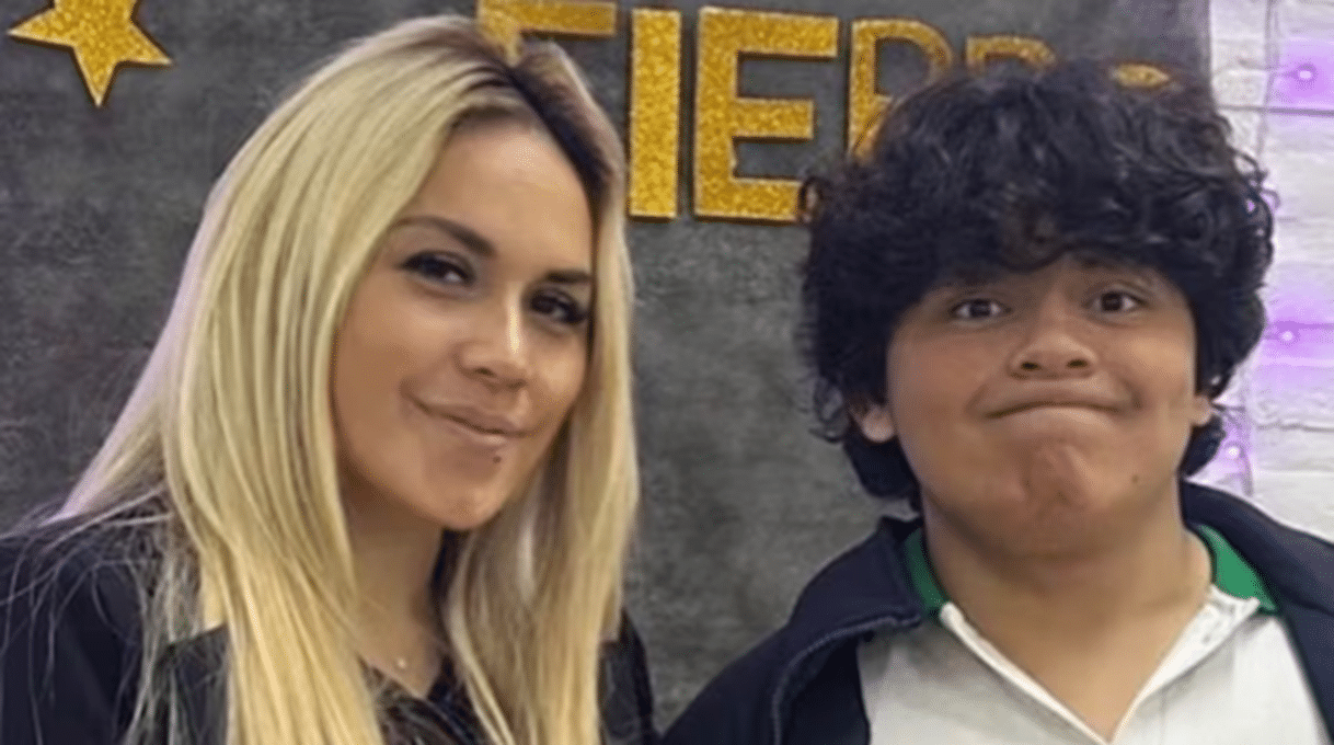 Verónica Ojeda y Dieguito Fernando