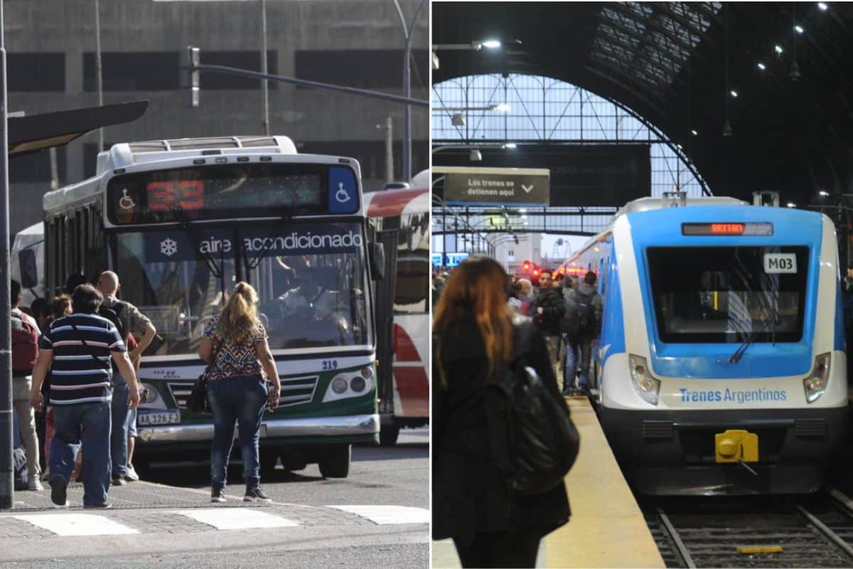 Colectivos y trenes