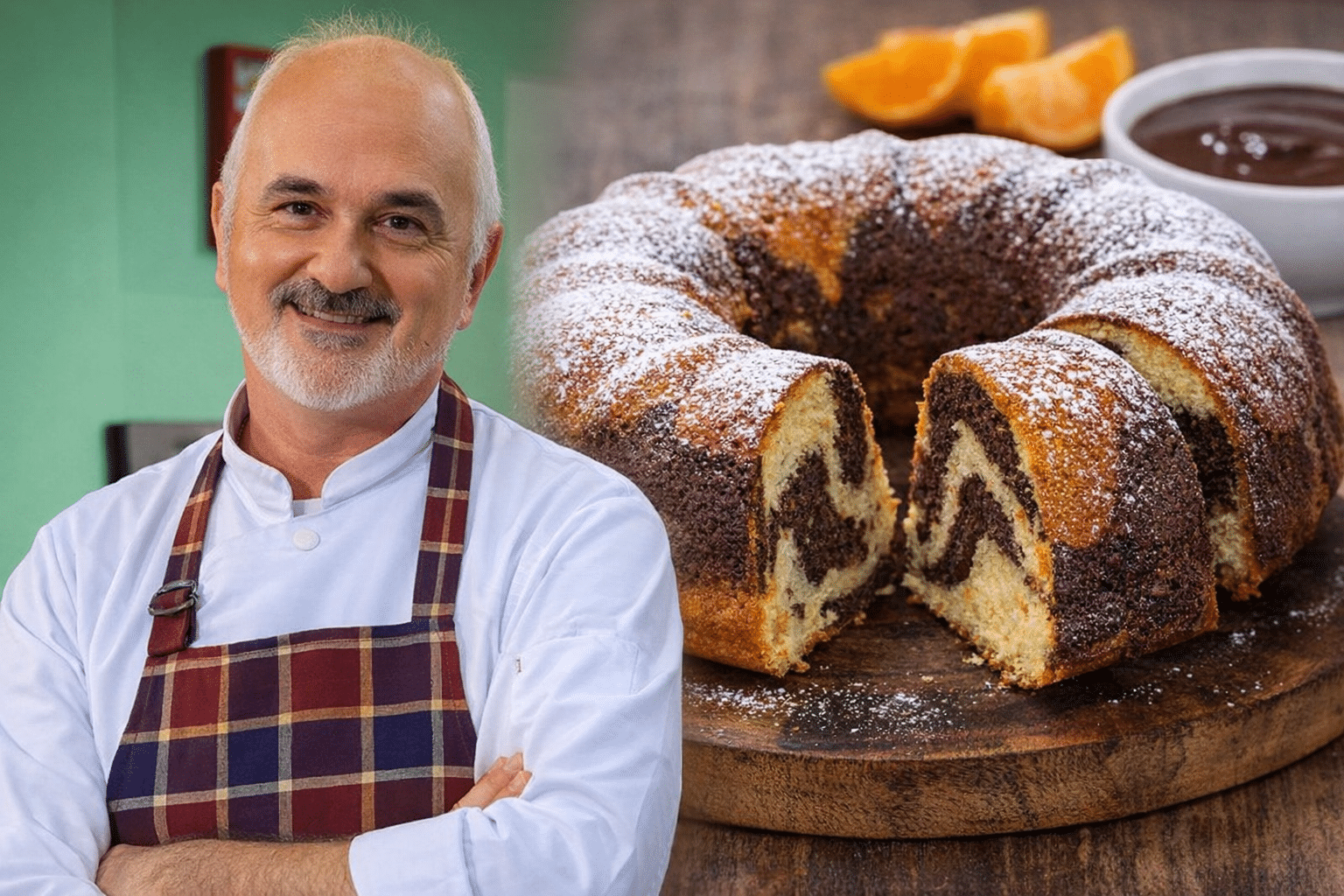 Osvaldo Gross comparte la receta de budín.