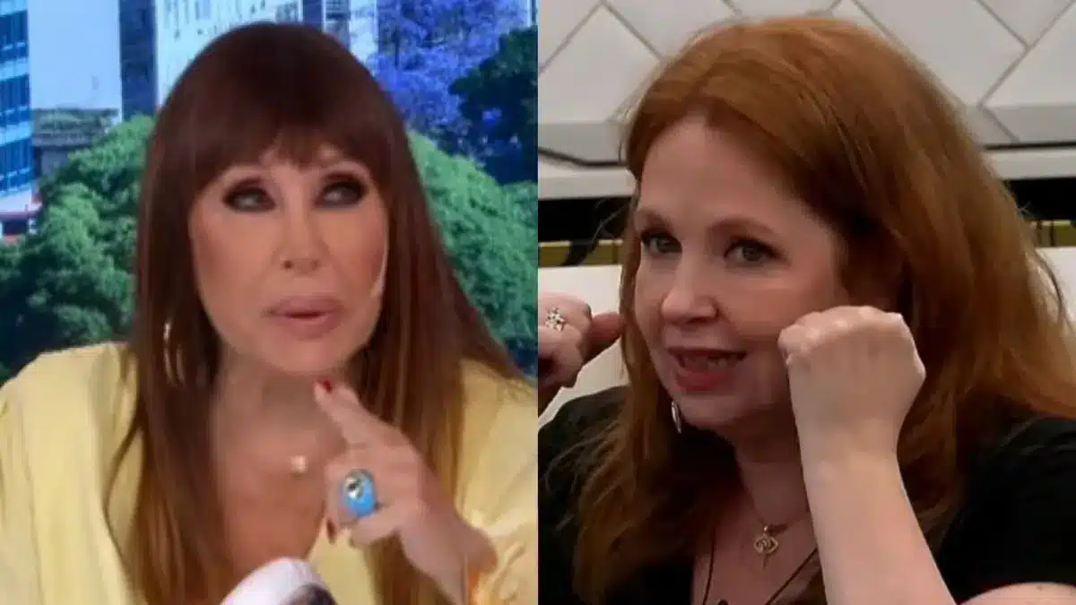 Moria Casán y Andrea del Boca