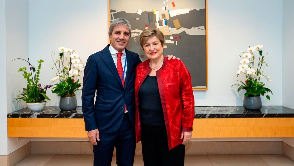 Luis Caputo y Kristalina Georgieva