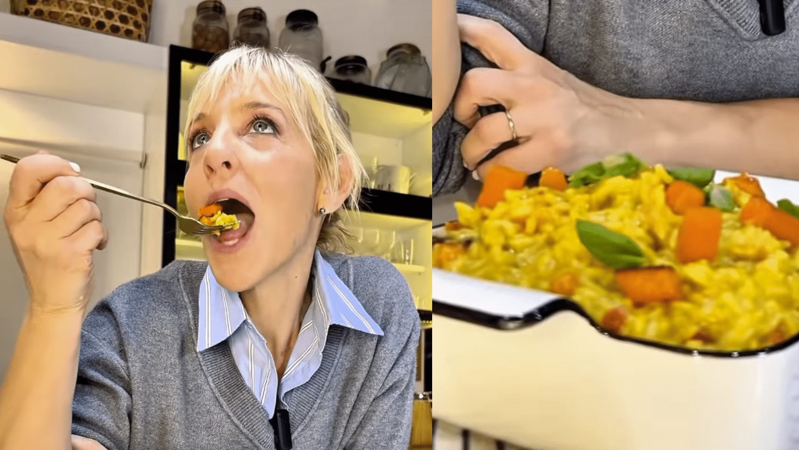 Con solo 5 ingredientes: Jimena Monteverde reveló el secreto de su risotto de calabaza express