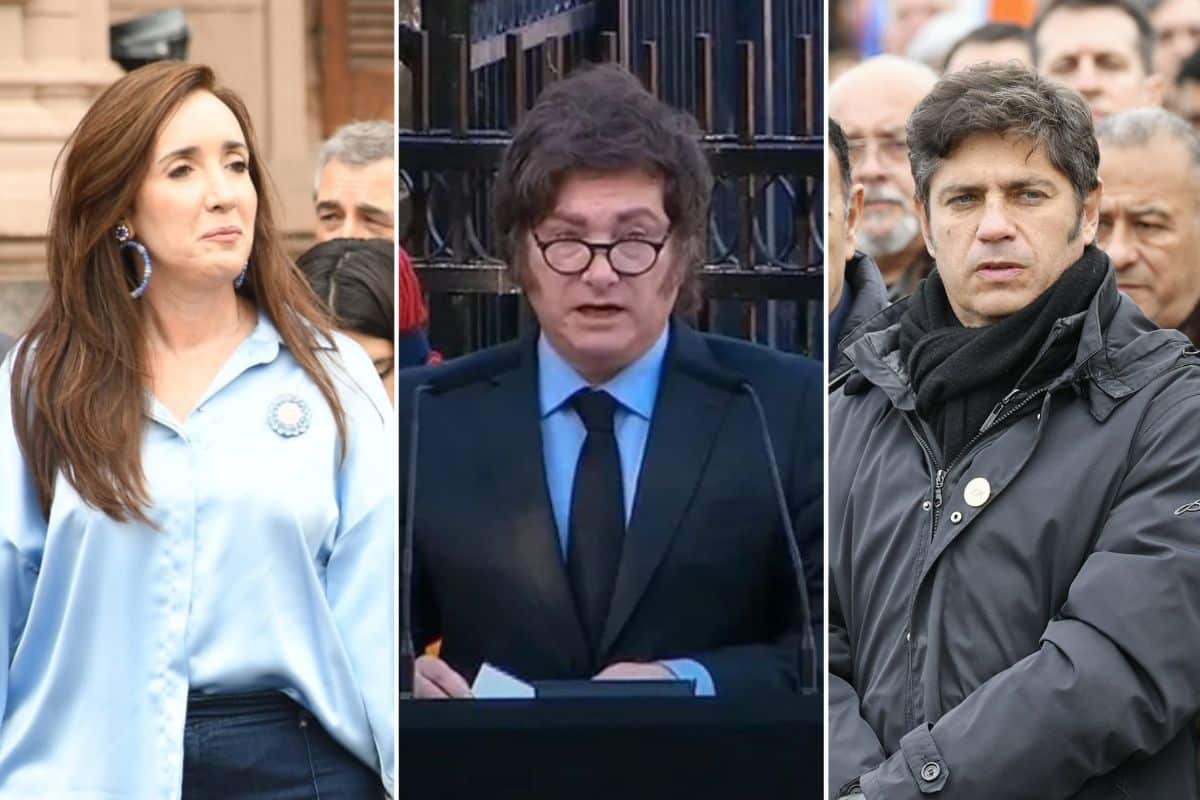 Villarruel, Milei y Kicillof