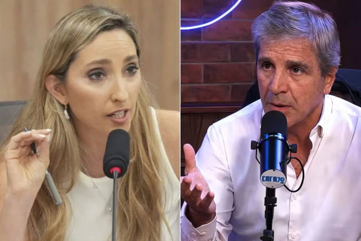 Julia Strada y Luis Caputo