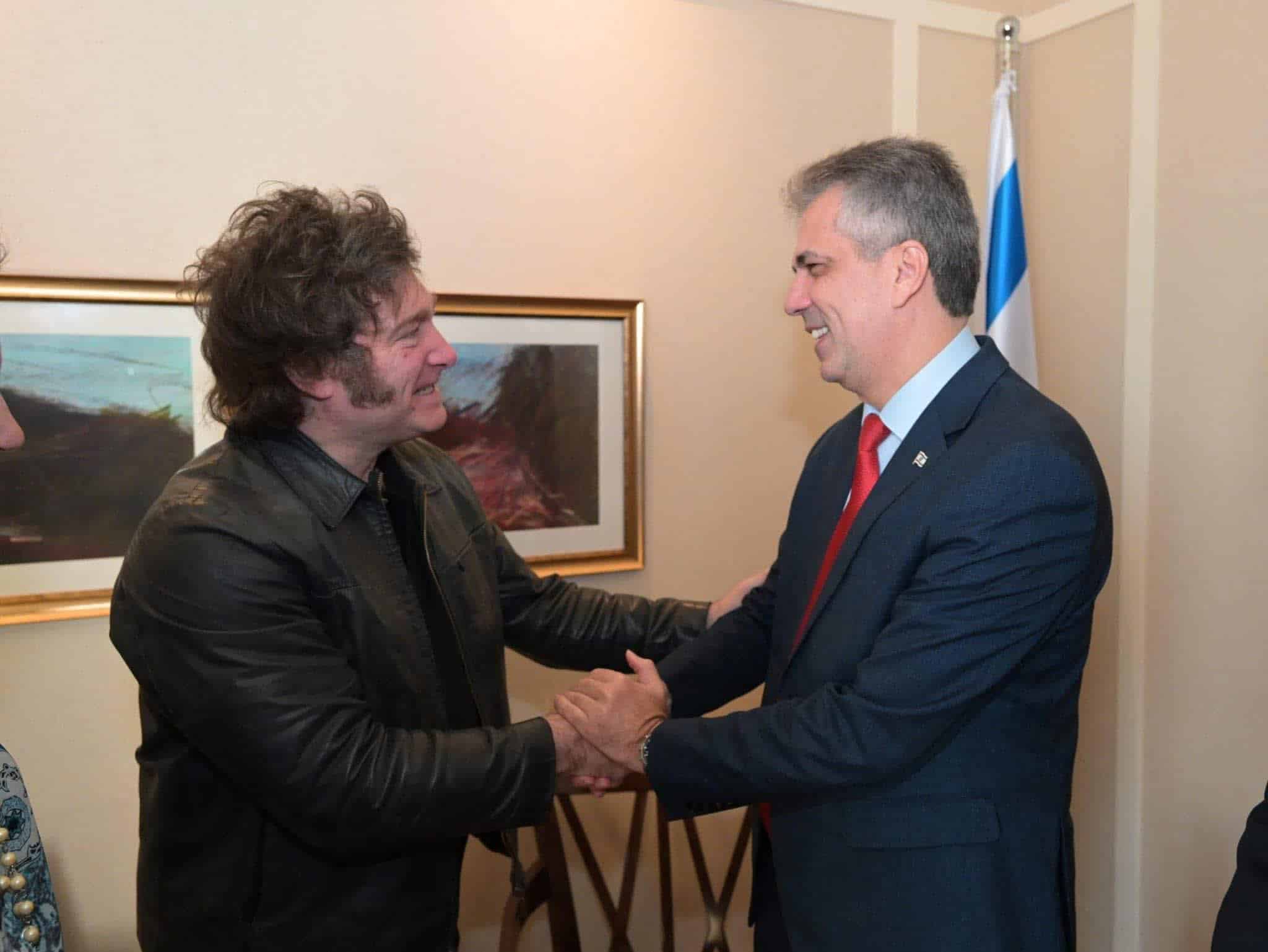 Javier Milei y Eli Cohen