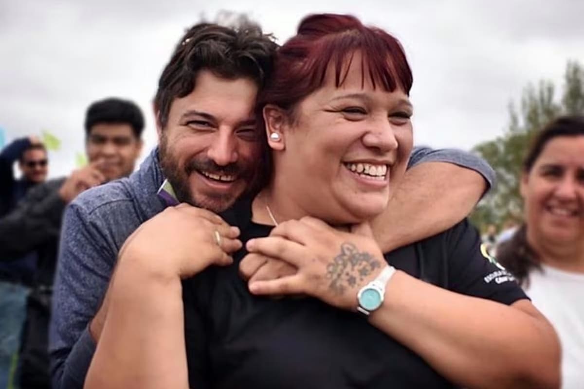 Natalia Zaracho y Juan Grabois