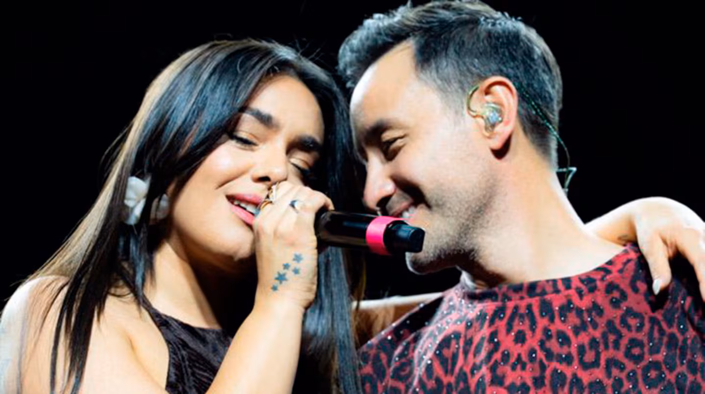 Luciano Pereyra y Ángela Leiva