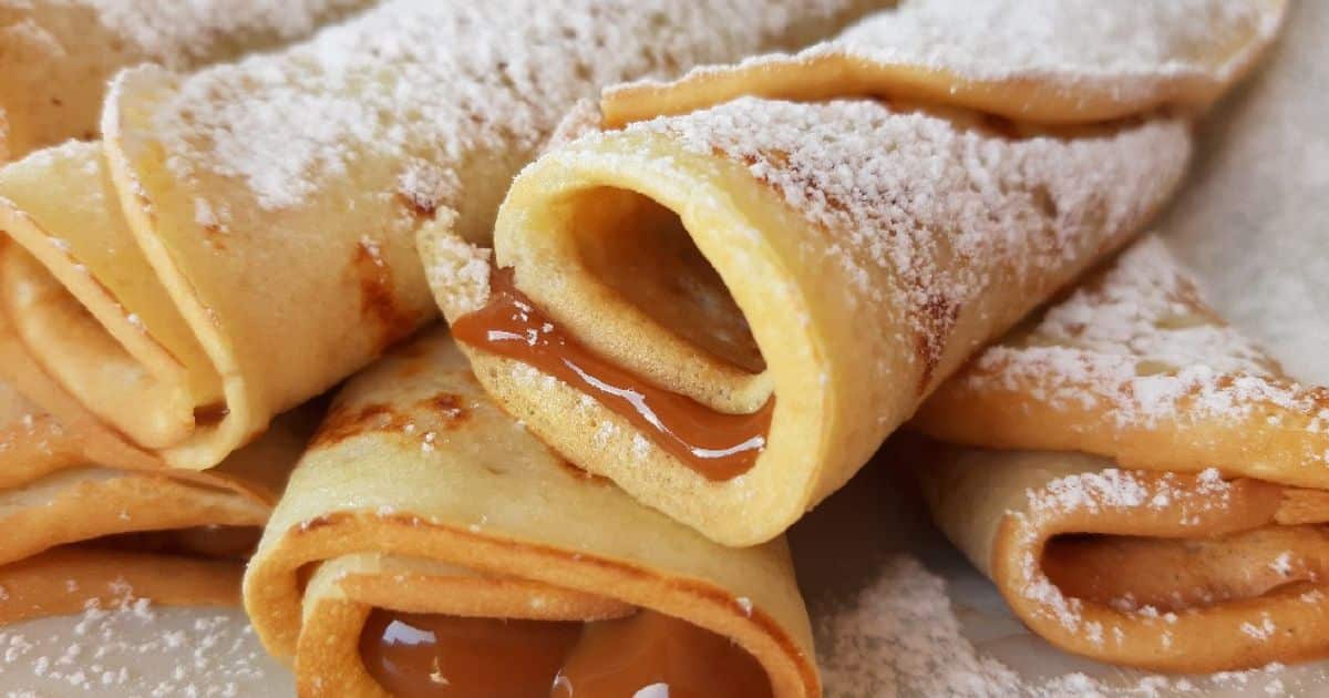 Panqueques con dulce de leche