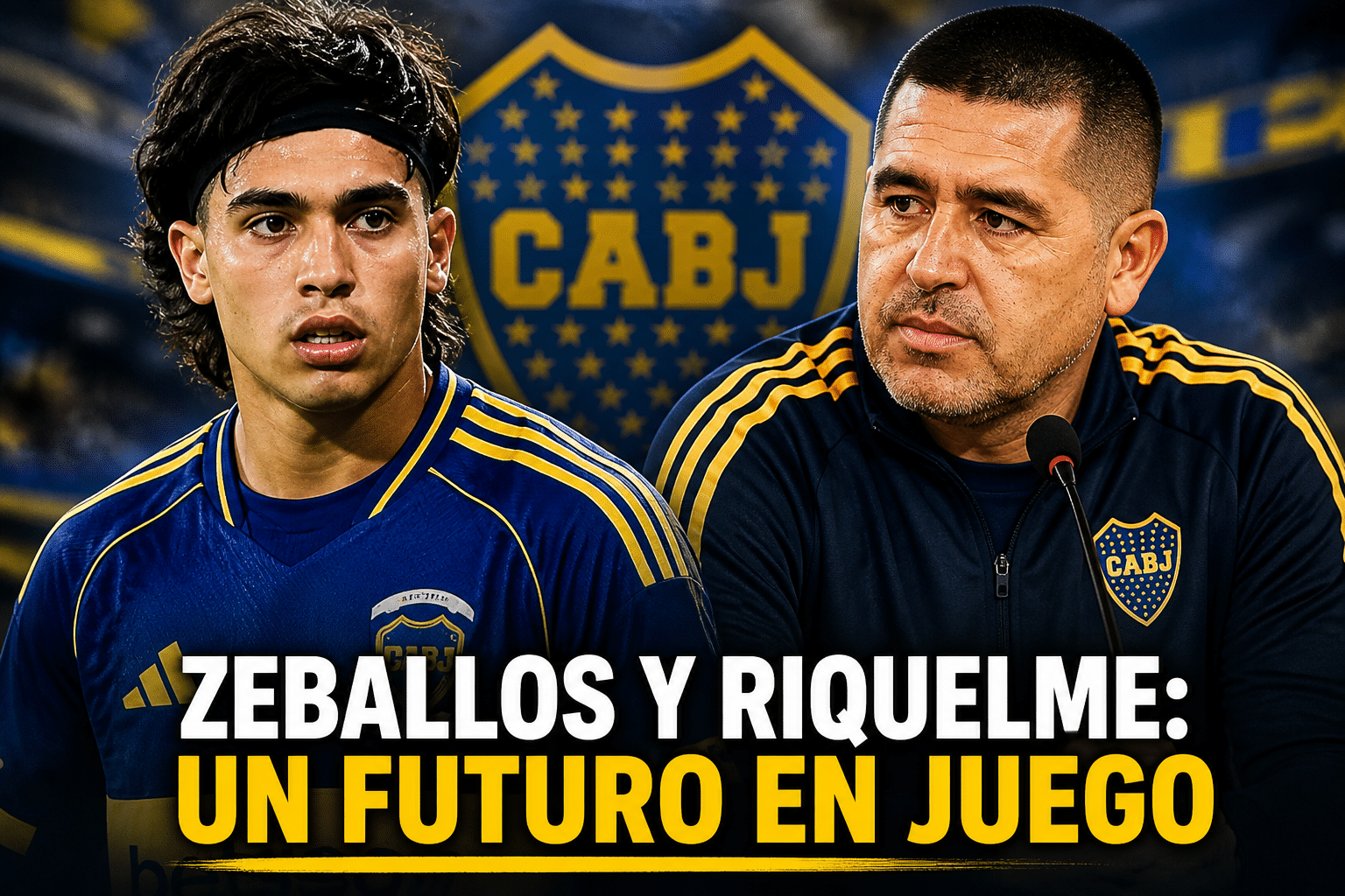 Zeballos y Riquelme en Boca