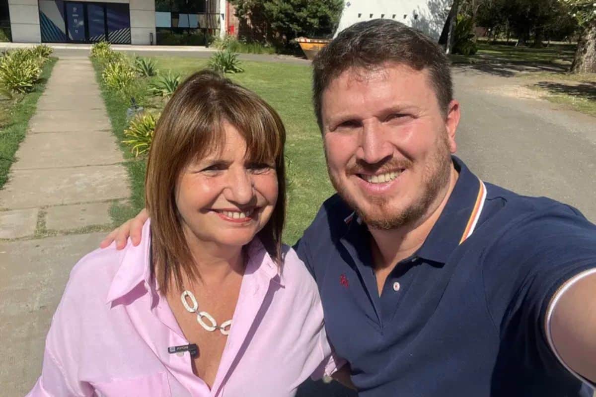 Patricia Bullrich y Federico Angelini