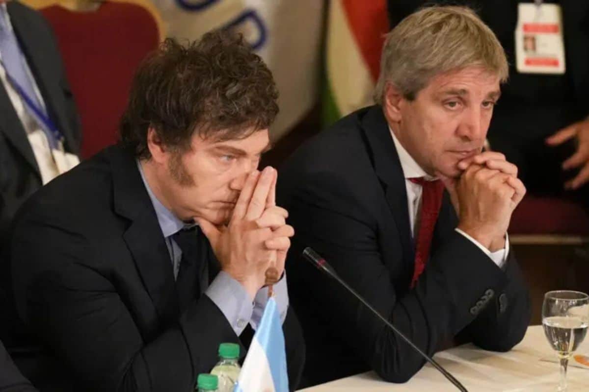 Javier Milei y Luis Caputo