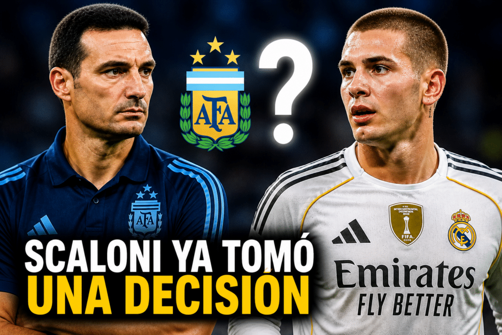 ¿Mastantuono jugará el Mundial 2026? Scaloni dio un golpe sobre la mesa :»estamos hablando»