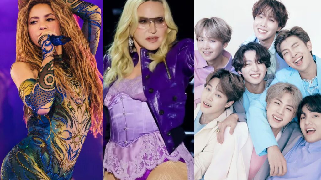BTS, Shakira y Madonna