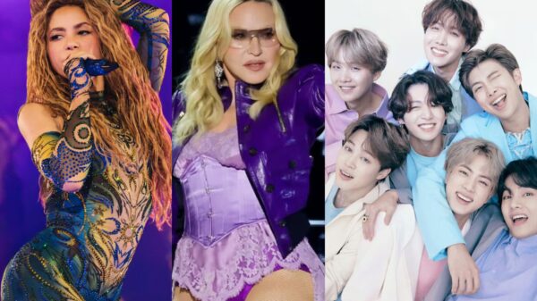 BTS, Shakira y Madonna