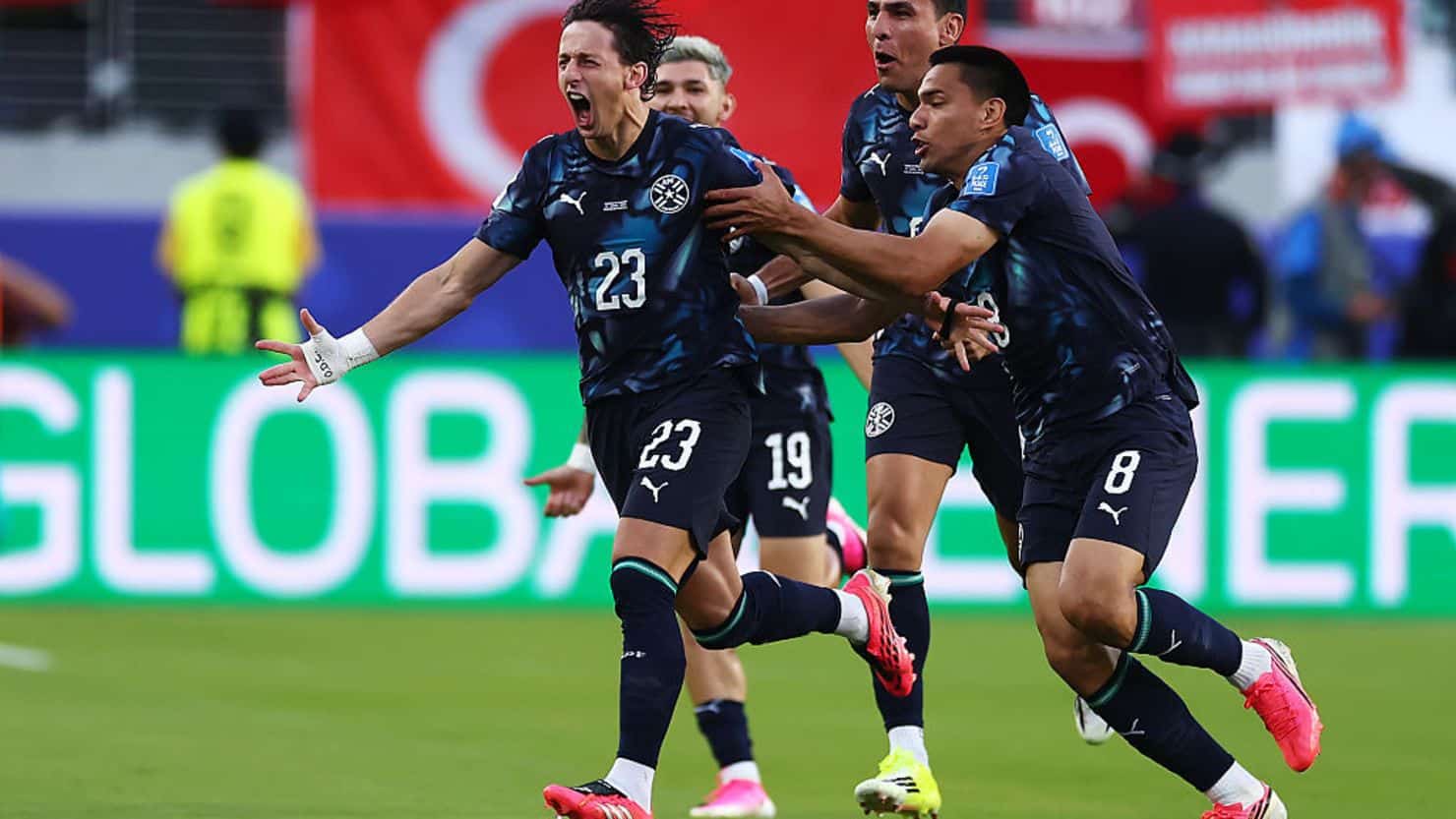 Paraguay celebrando en el Mundial 2026