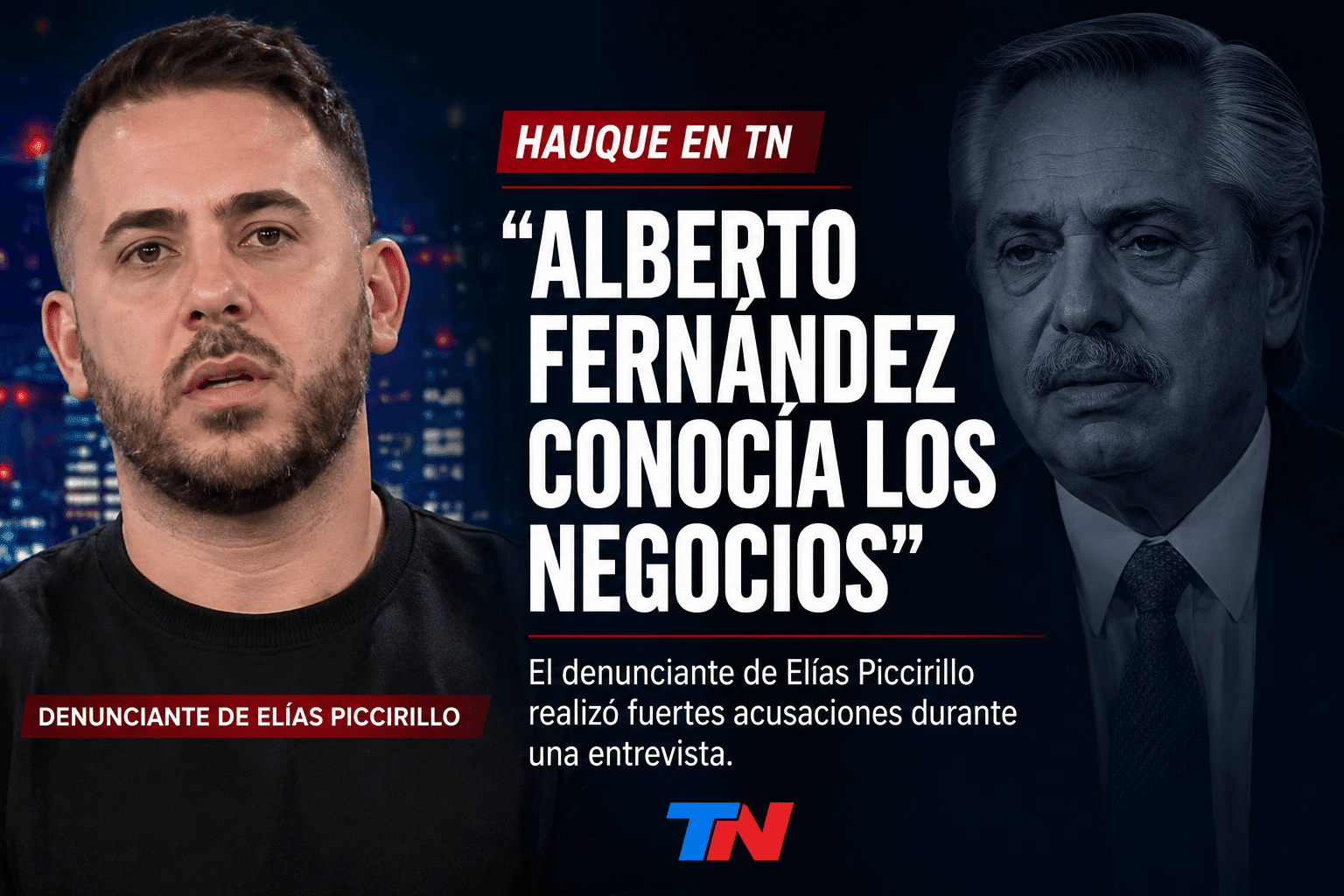 Francisco Hauque denunció a Alberto a Fernández