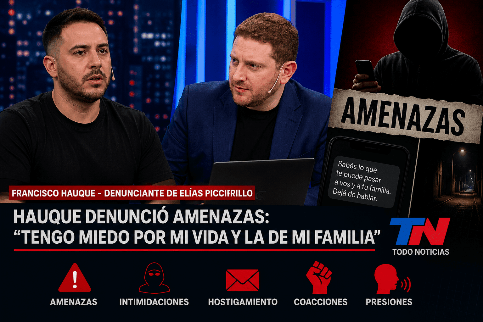 Hauque amenazas