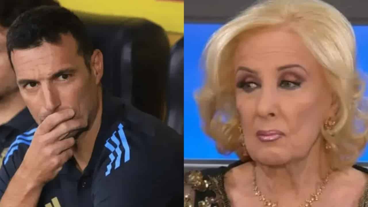 Lionel Scaloni y Mirtha Legrand