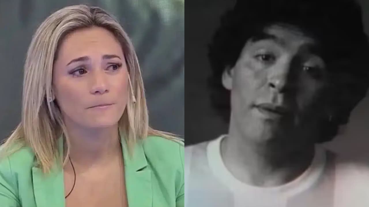 Rocío Oliva y Diego Maradona