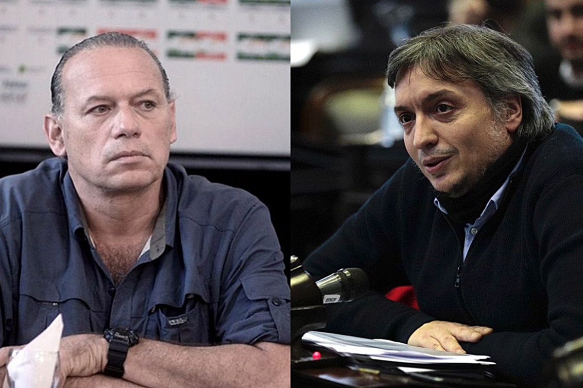 Sergio Berni y Máximo Kirchner
