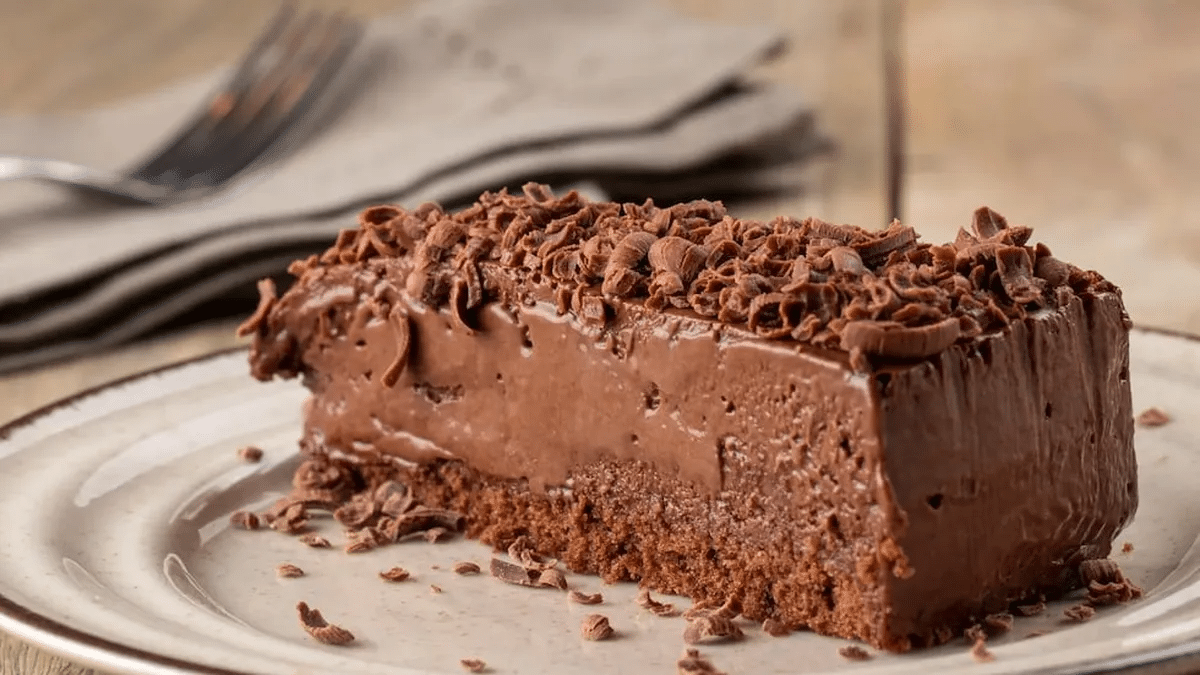 La torta mousse de chocolate con dos ingredientes: